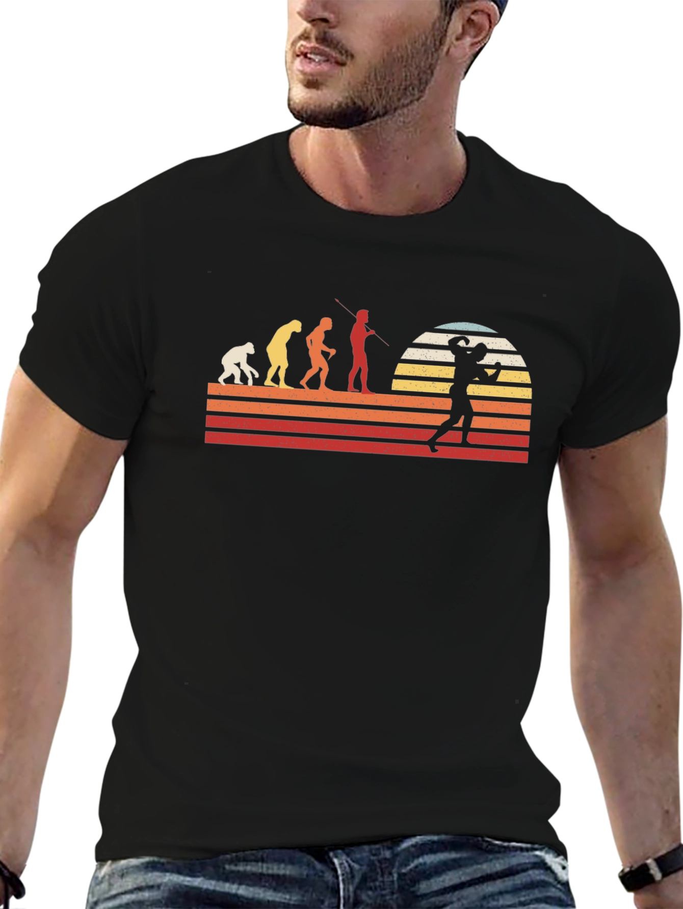 Retro Evolution Football T-Shirt