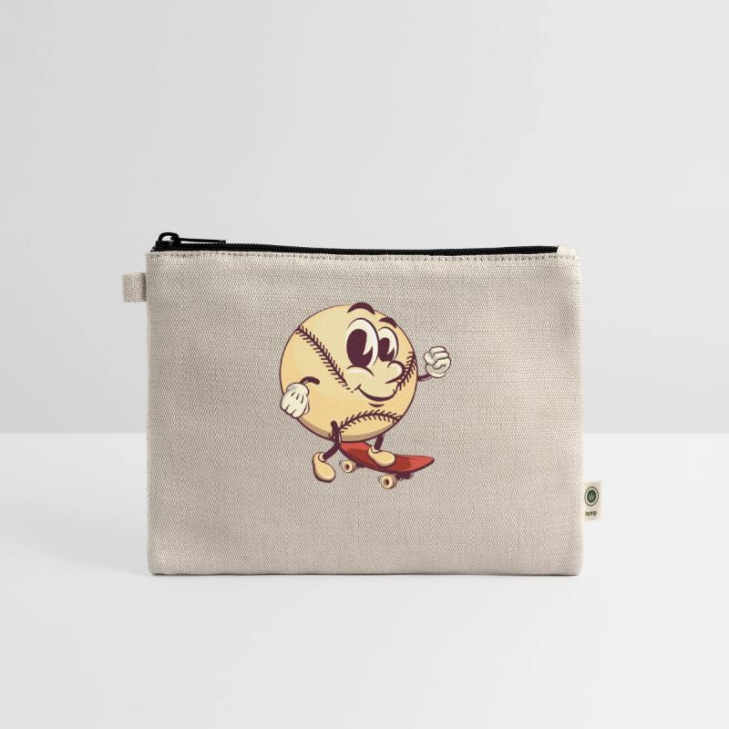 baseball cartoon playing skateboarding