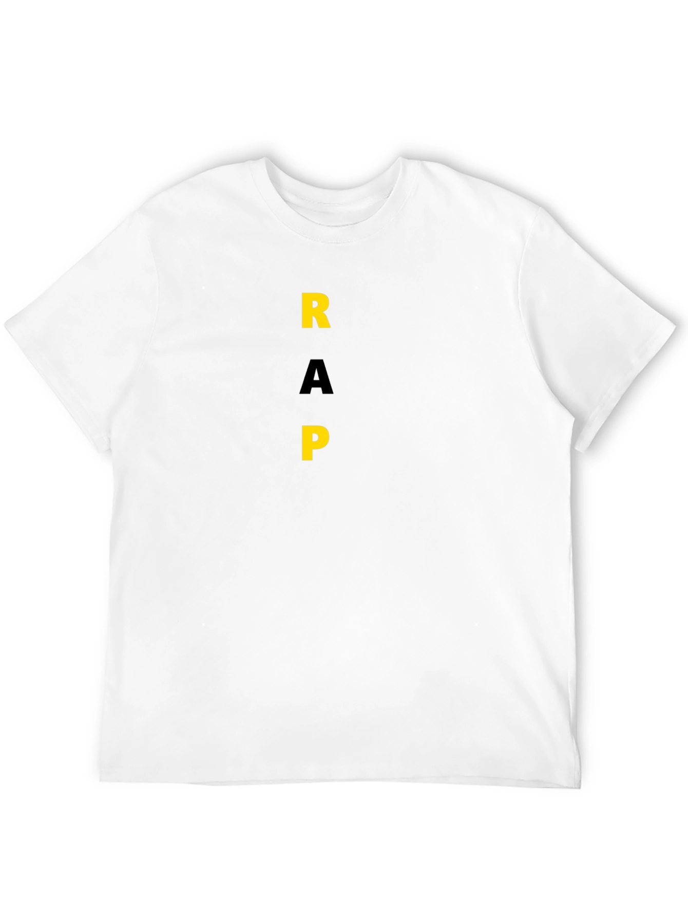 Bold RAP Graphic Tee - Stylish Black T-Shirt