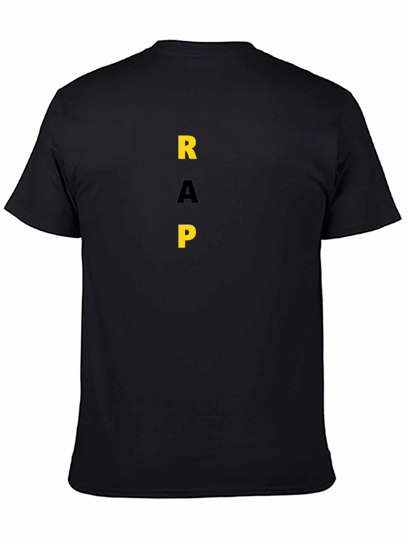 Bold RAP Graphic Tee - Stylish Black T-Shirt