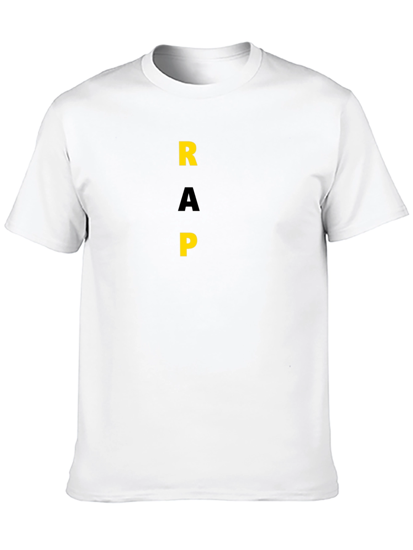 Bold RAP Graphic Tee - Stylish Black T-Shirt