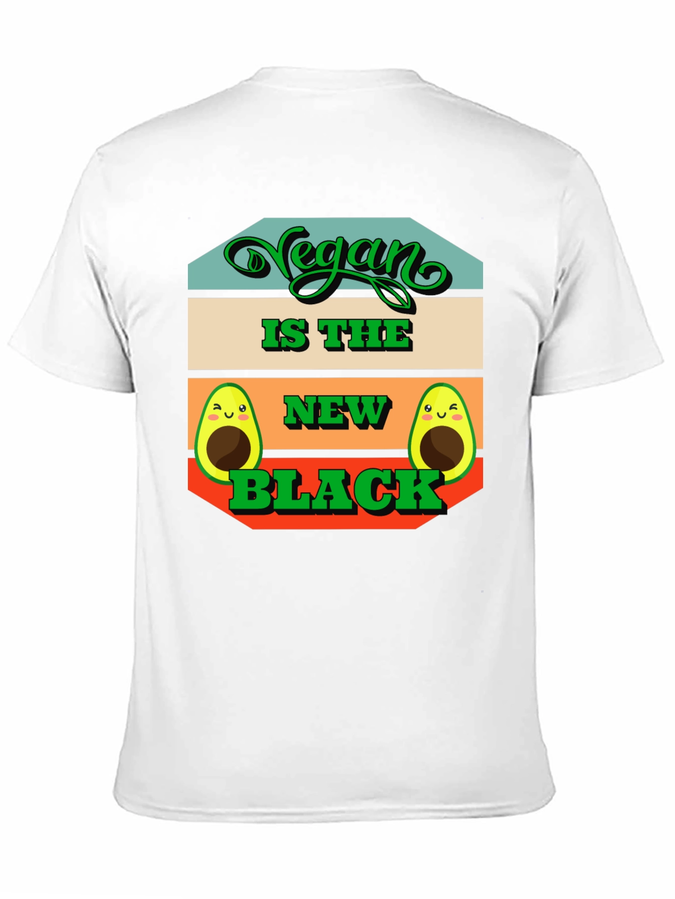 Vegan is the New Black Avocado Graphic Tee