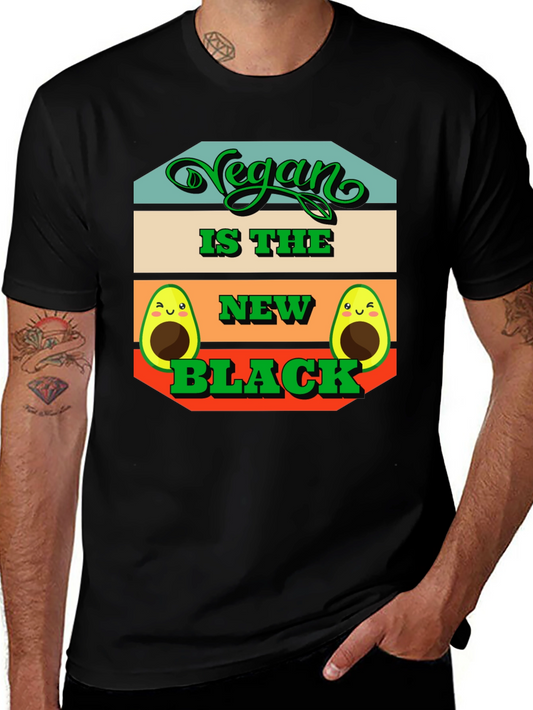 Vegan is the New Black Avocado Graphic Tee