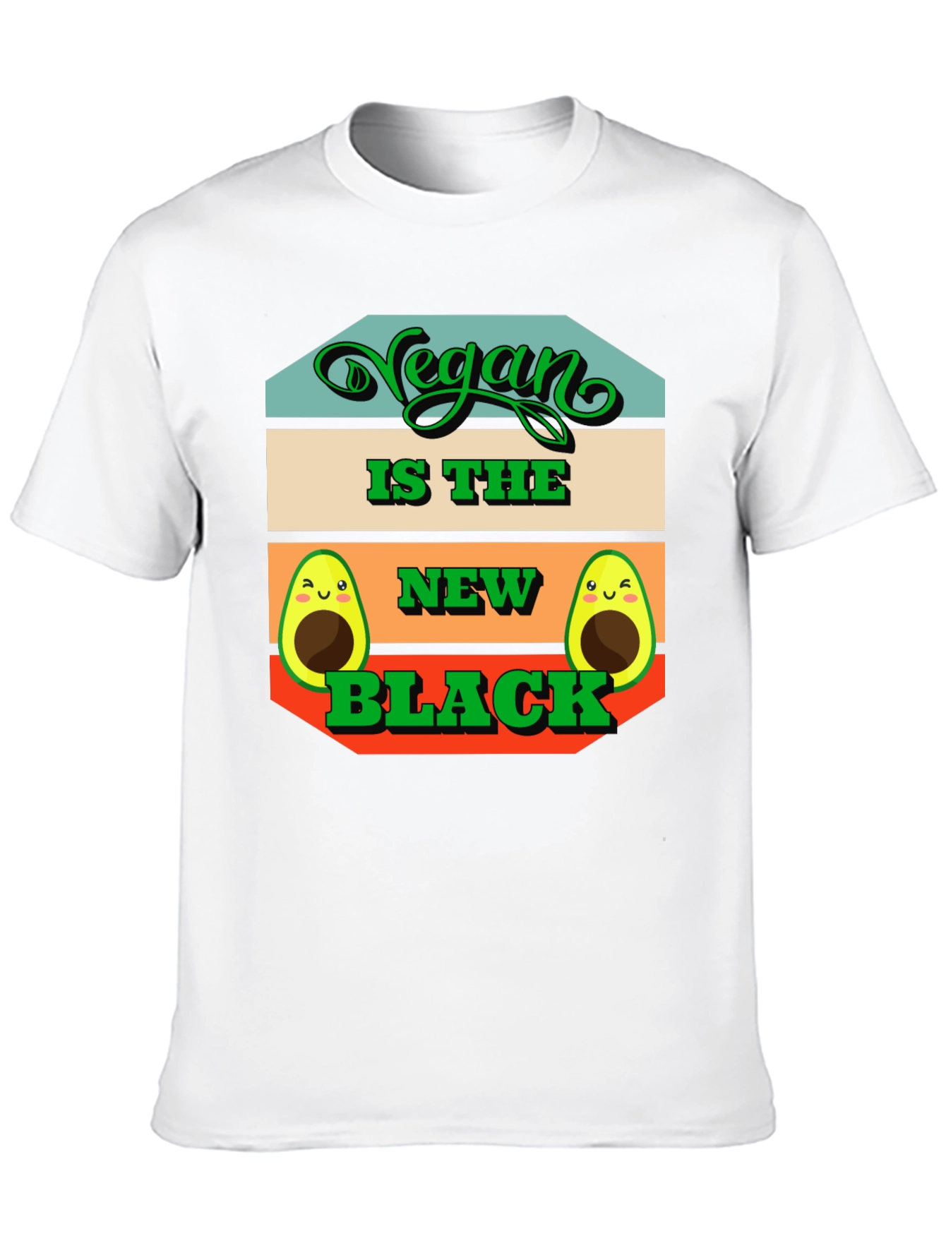 Vegan is the New Black Avocado Graphic Tee