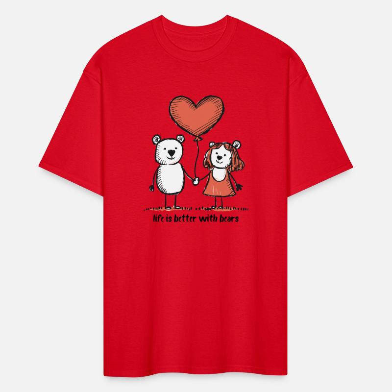 Bears Lovers Stick Figure Couple Funny Animals