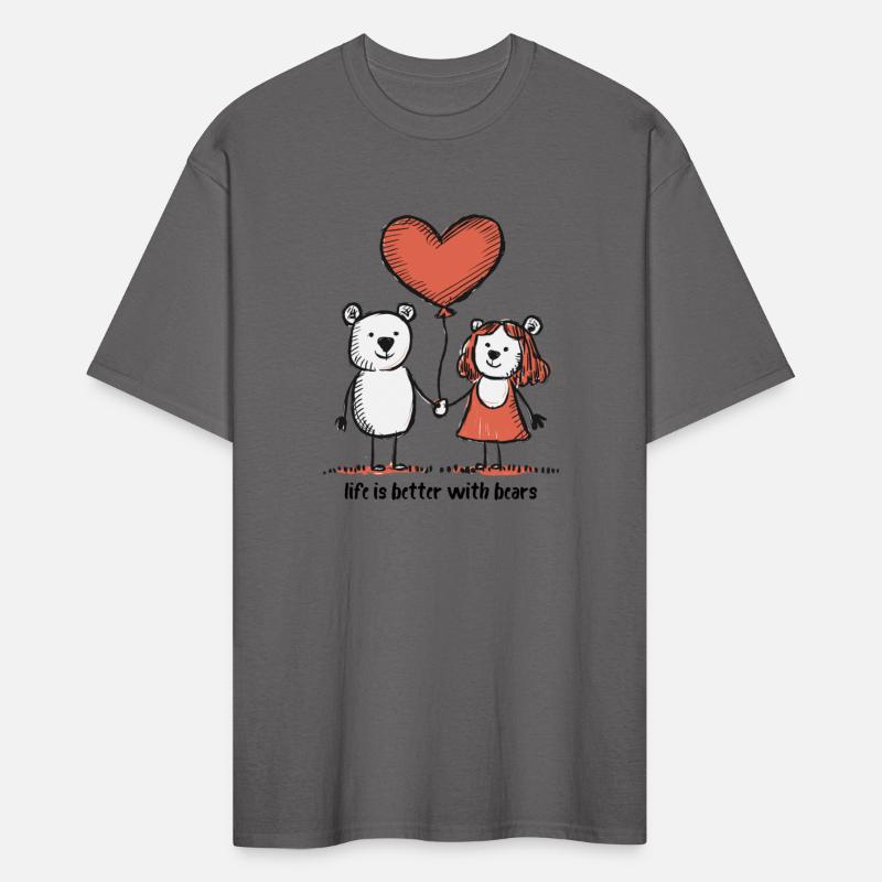 Bears Lovers Stick Figure Couple Funny Animals