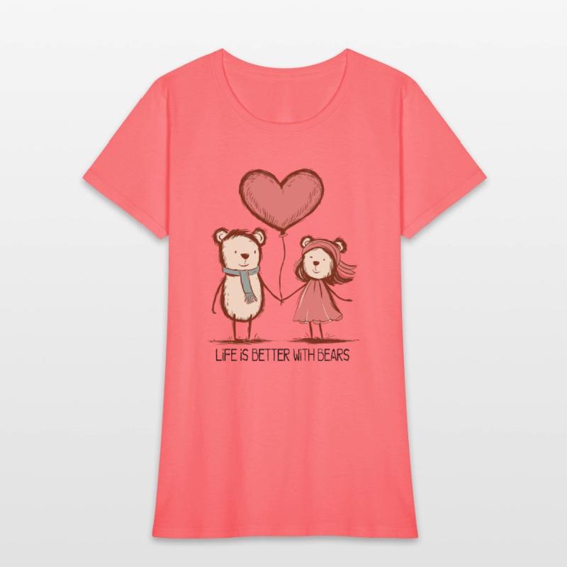 Bears Lovers Stick Figure Couple Funny Animals