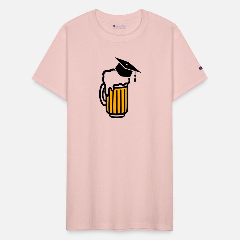 beer with a graduation hat or mortarboard