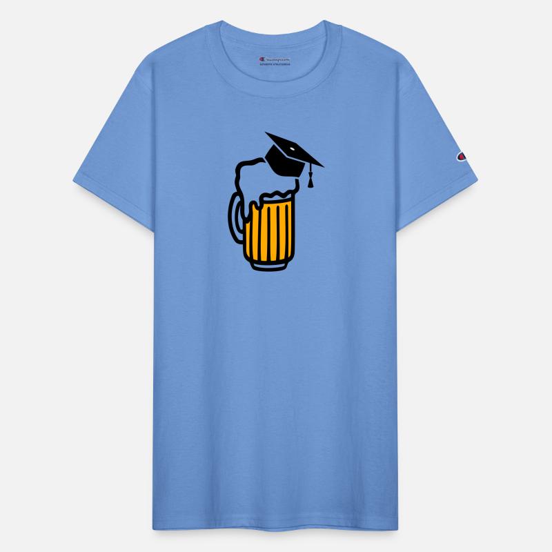 beer with a graduation hat or mortarboard