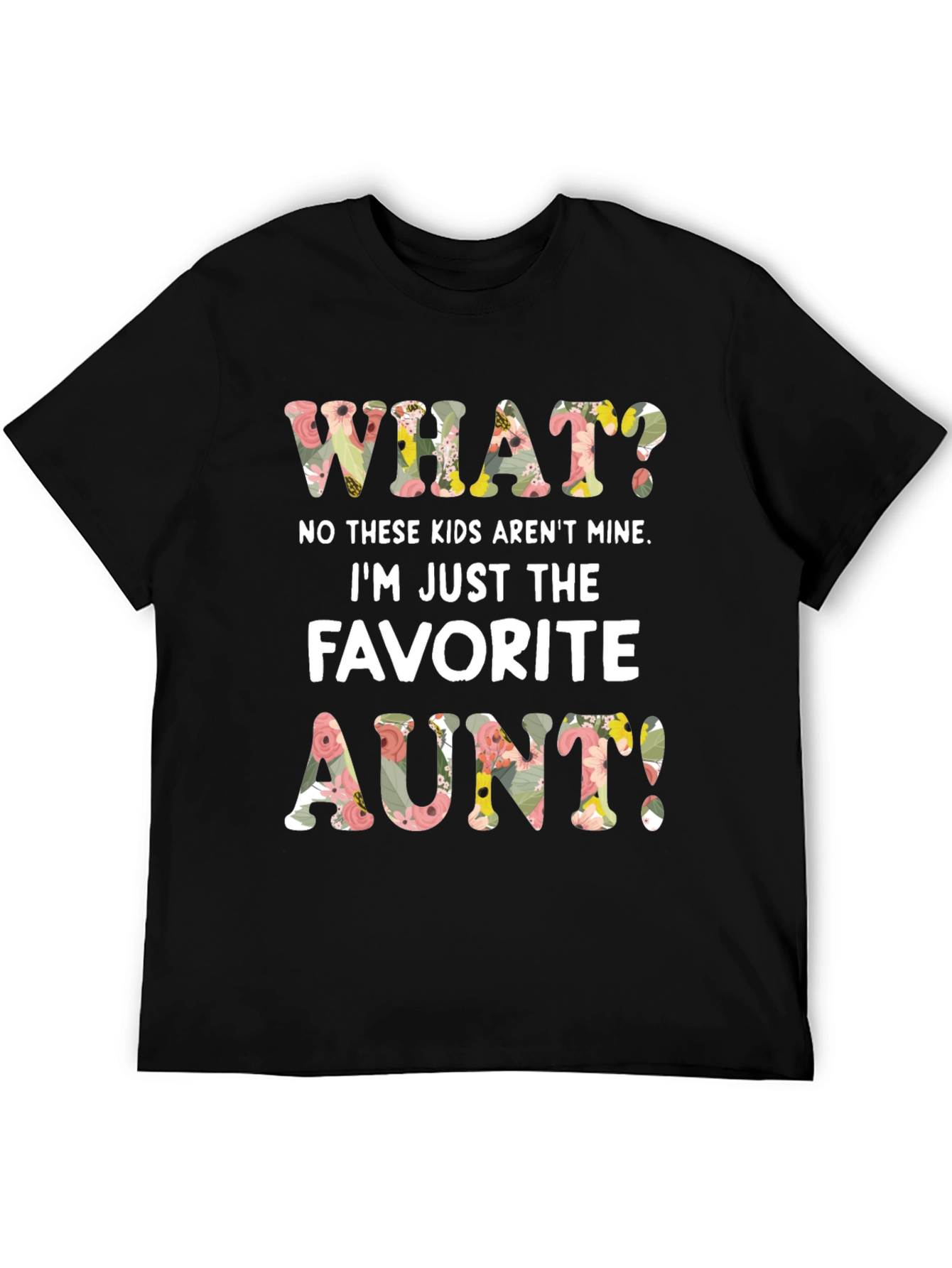 Favorite Aunt Floral Graphic T-Shirt