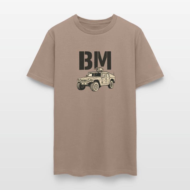 Best Men (BM) Military Car Graphic Tee