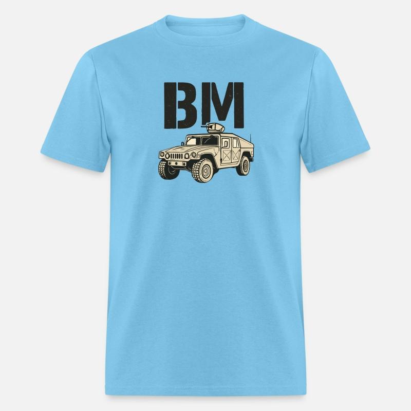 Best Men (BM) Military Car Graphic Tee