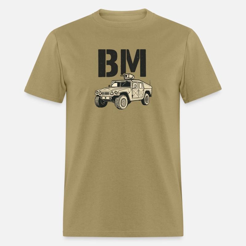 Best Men (BM) Military Car Graphic Tee