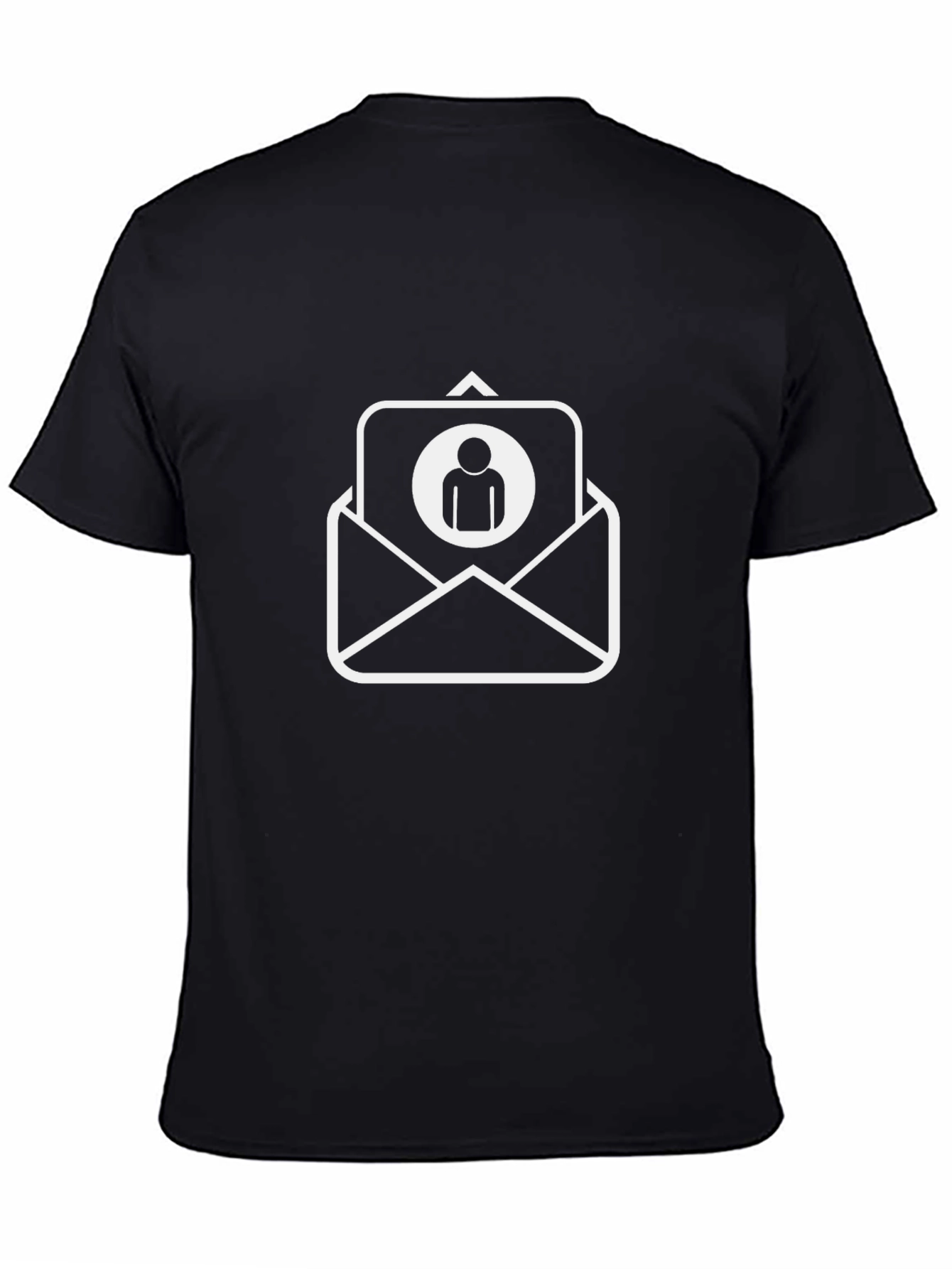 Black T-Shirt with Email Contact Design