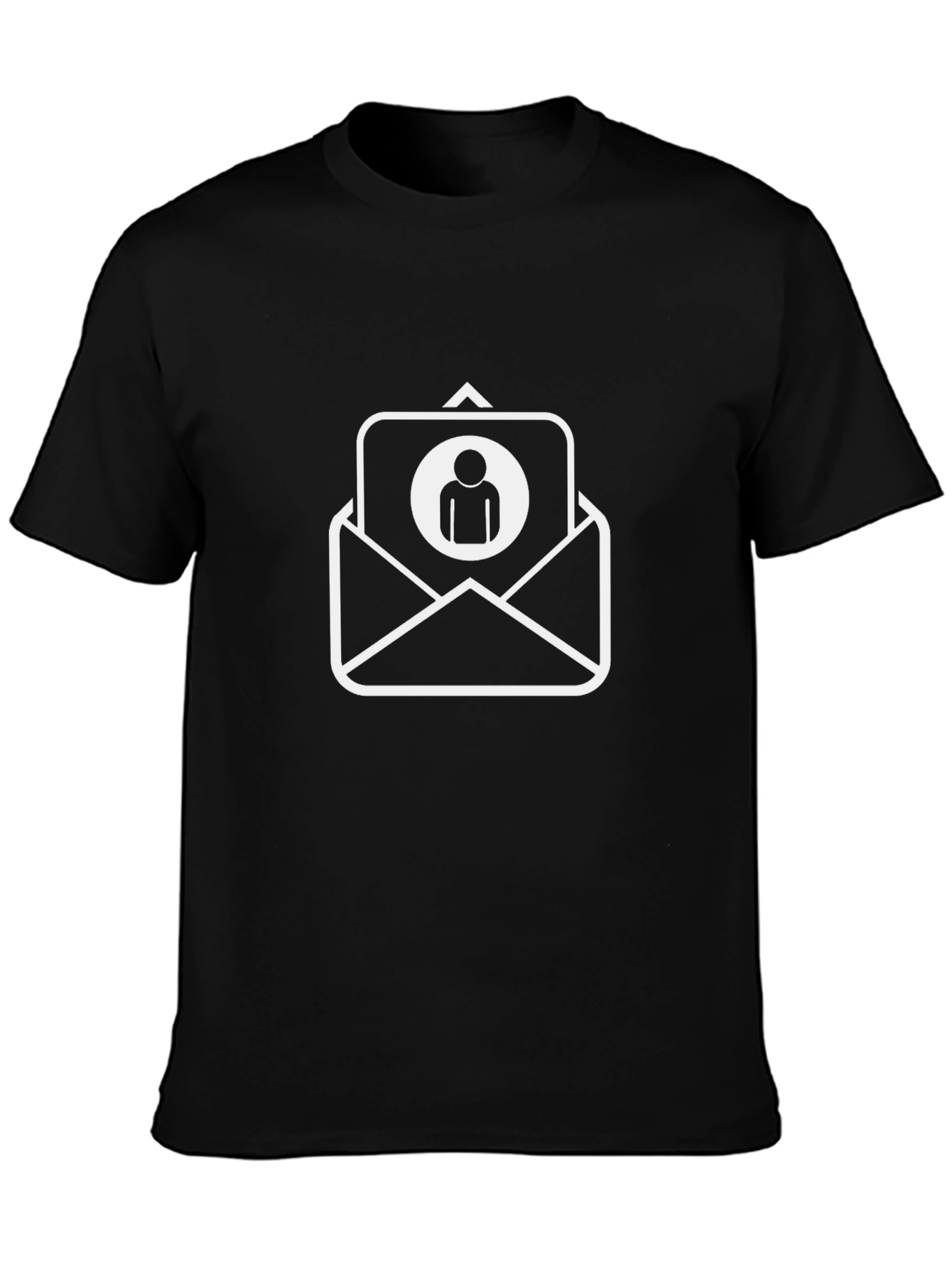 Black T-Shirt with Email Contact Design