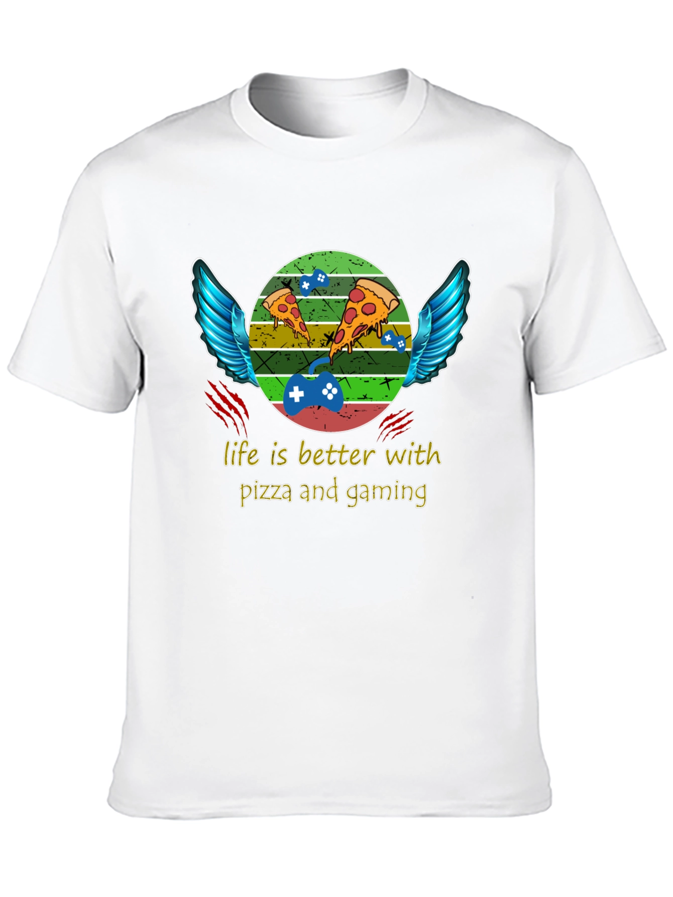 Life is Better With Pizza and Gaming T-Shirt