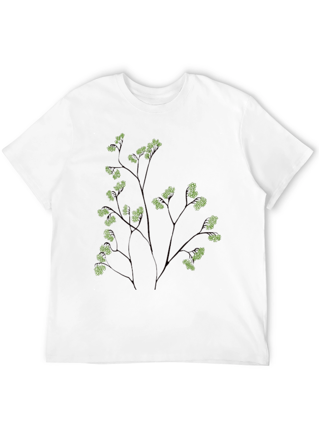 Nature Inspired Black Graphic Tee