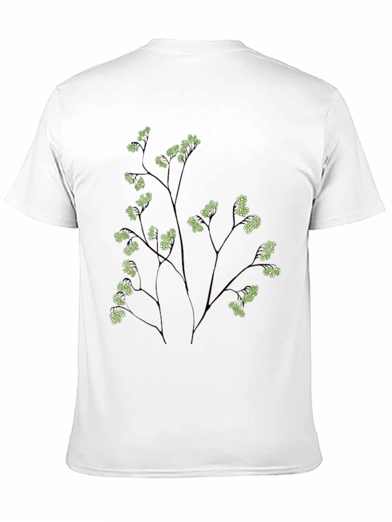 Nature Inspired Black Graphic Tee