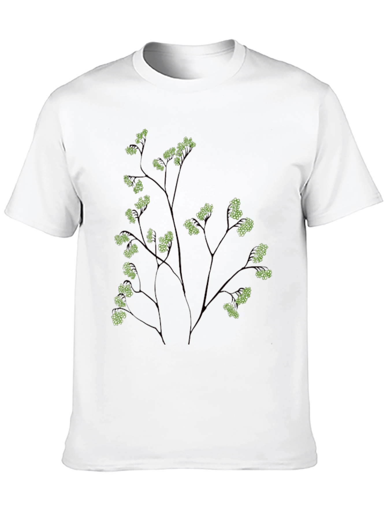 Nature Inspired Black Graphic Tee