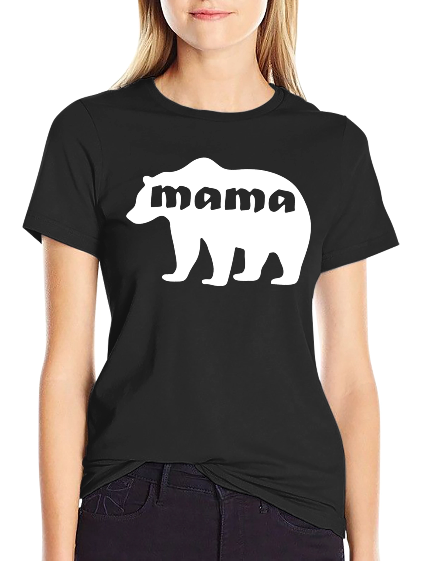 Mama Bear Graphic Tee - Black Unisex Shirt