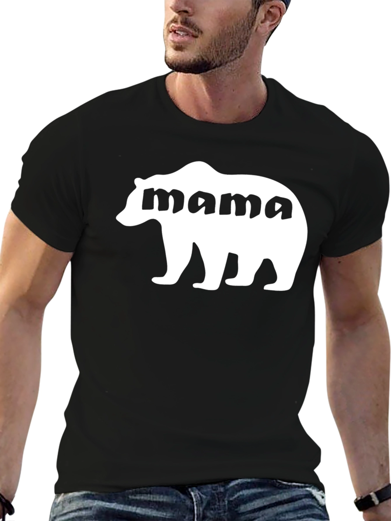 Mama Bear Graphic Tee - Black Unisex Shirt