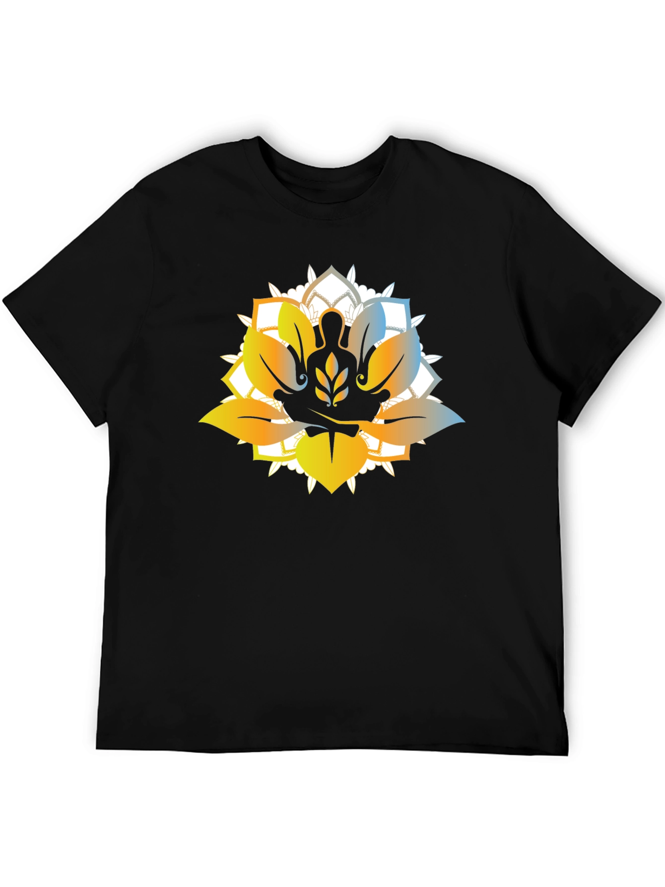 Zen Lotus Meditation T-Shirt - Spiritual Comfort