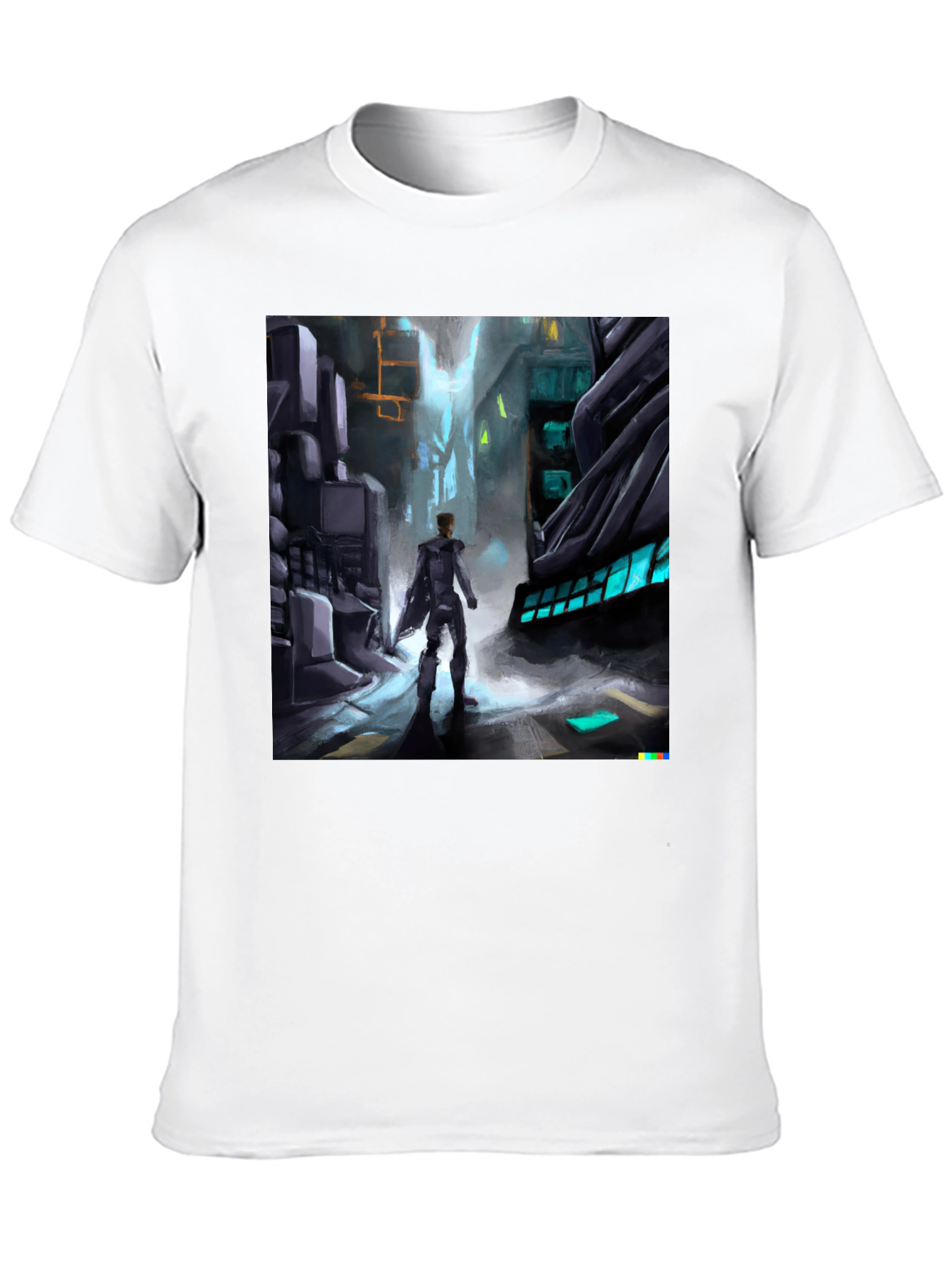 Sci-Fi Cityscape Graphic Tee