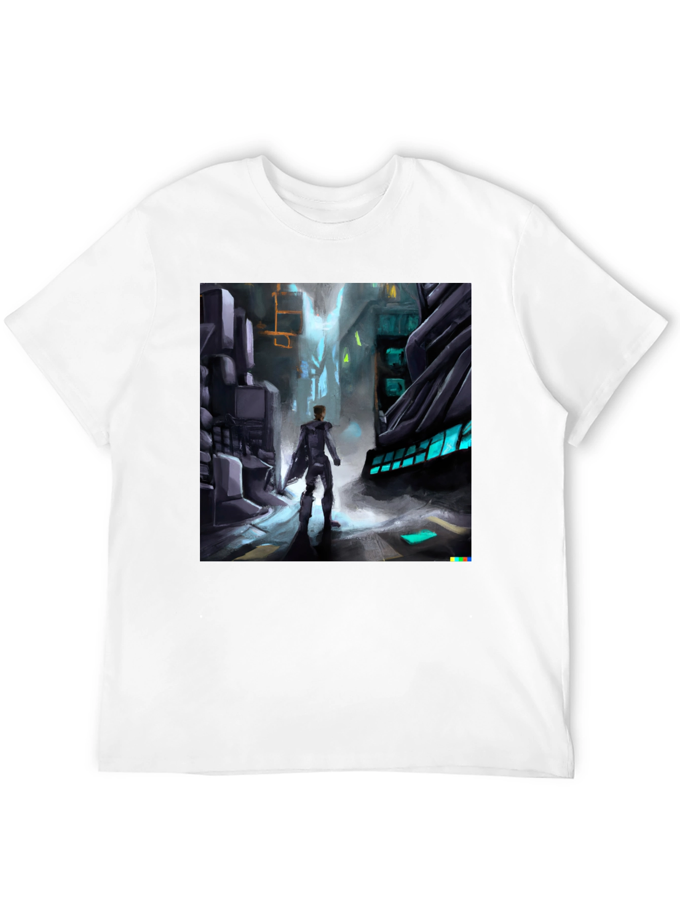 Sci-Fi Cityscape Graphic Tee