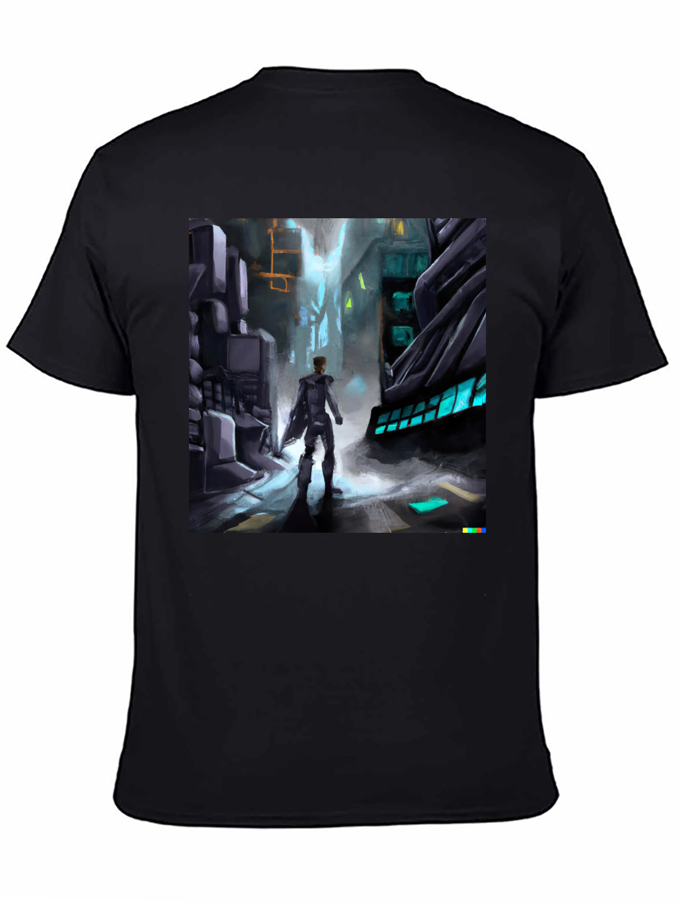 Sci-Fi Cityscape Graphic Tee