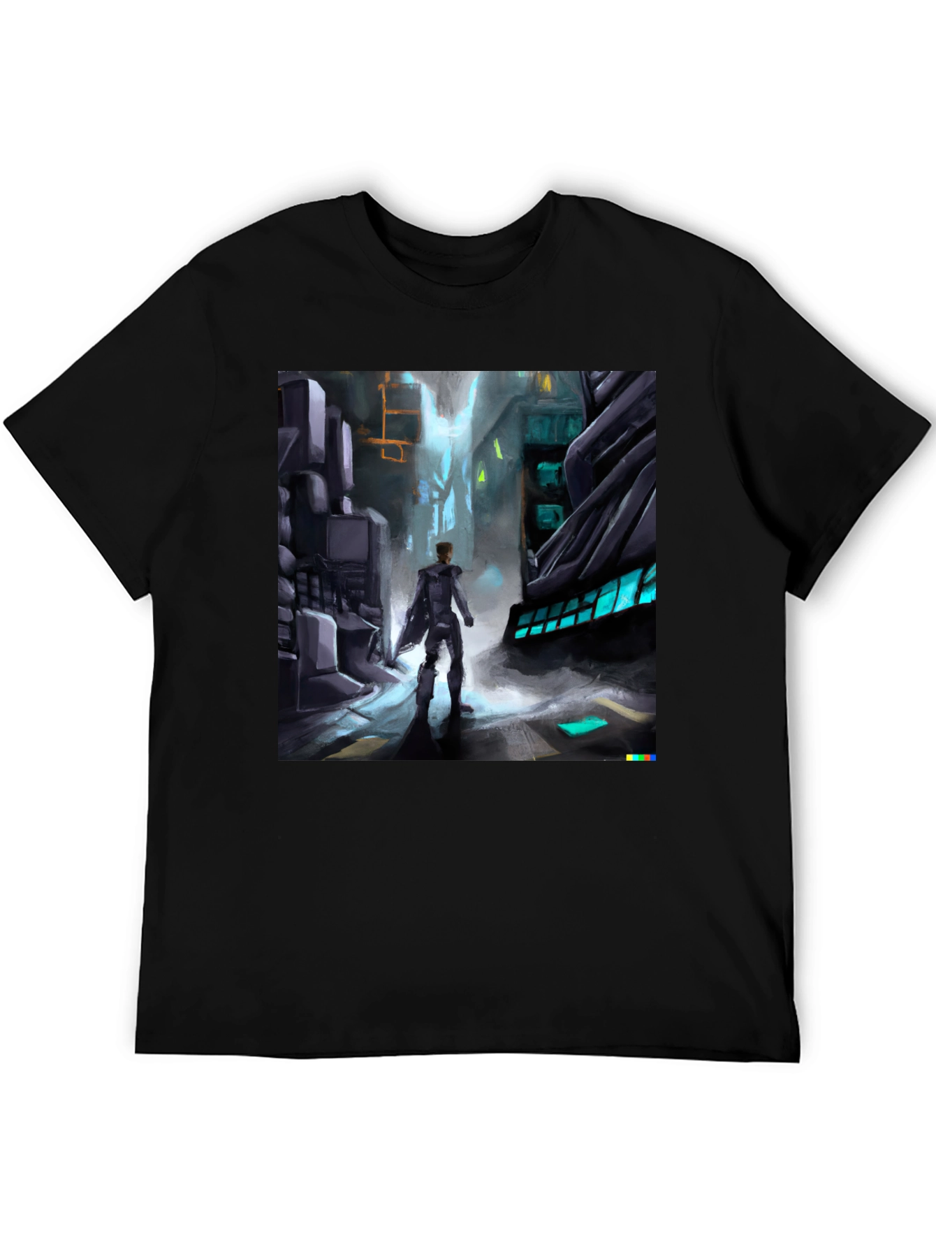 Sci-Fi Cityscape Graphic Tee