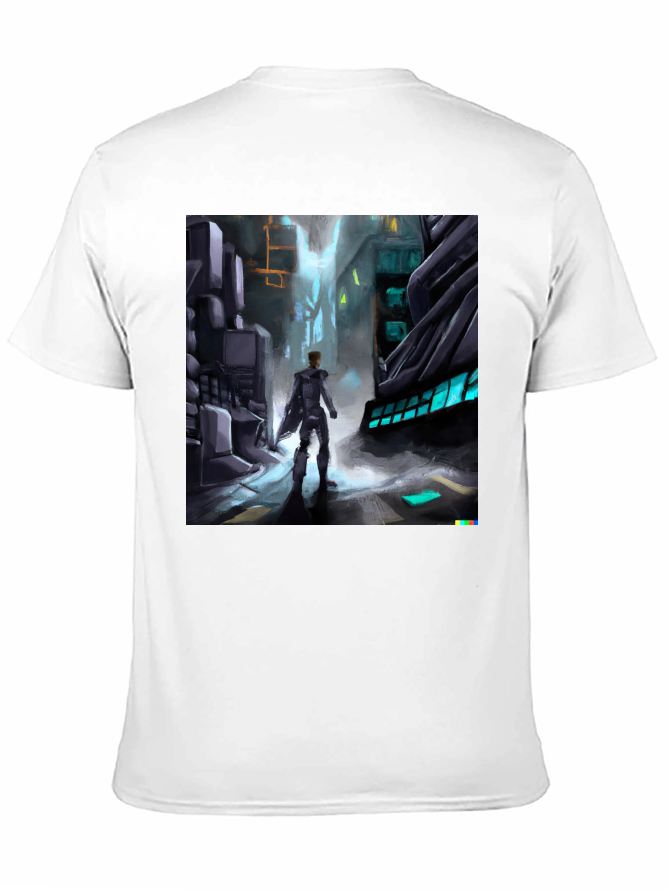 Sci-Fi Cityscape Graphic Tee