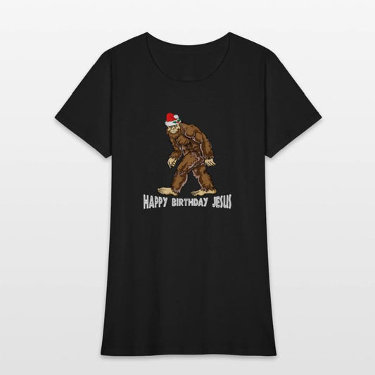 Bigfoot Christmas Shirt Boys Kids Youth Women Men