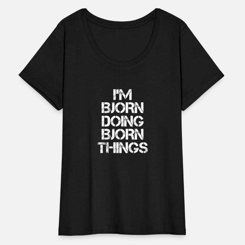 Bjorn Name T Shirt - Doing Bjorn Things Name Gift