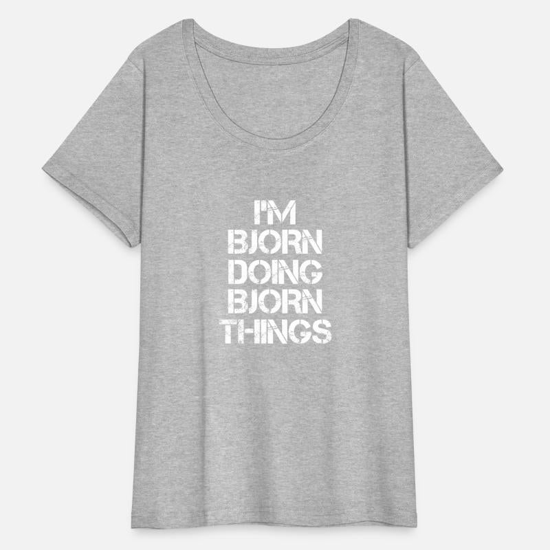 Bjorn Name T Shirt - Doing Bjorn Things Name Gift