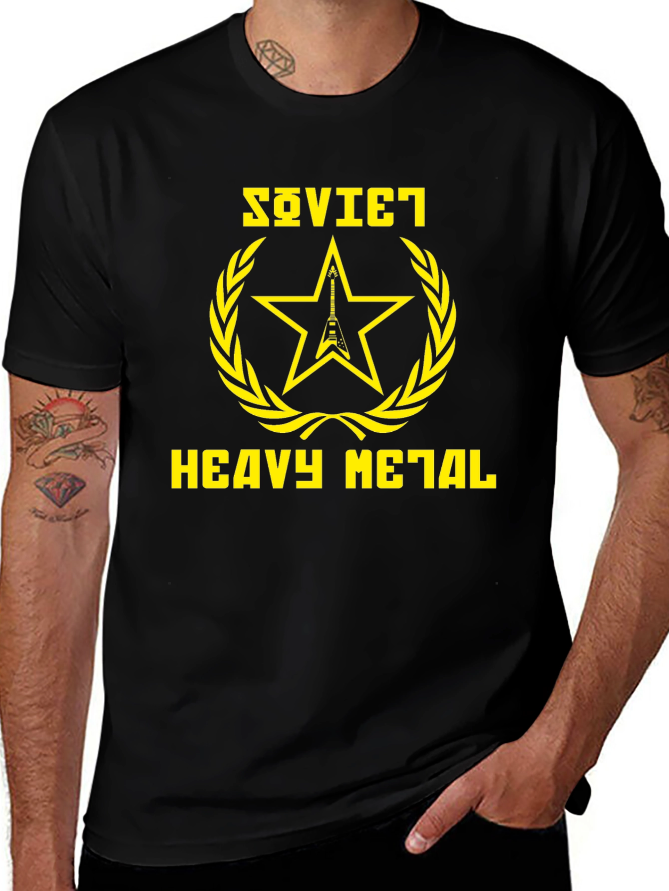 Soviet Heavy Metal Graphic Tee - Rocker Style!