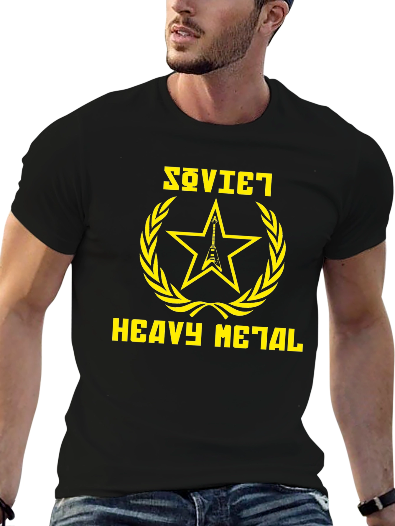 Soviet Heavy Metal Graphic Tee - Rocker Style!
