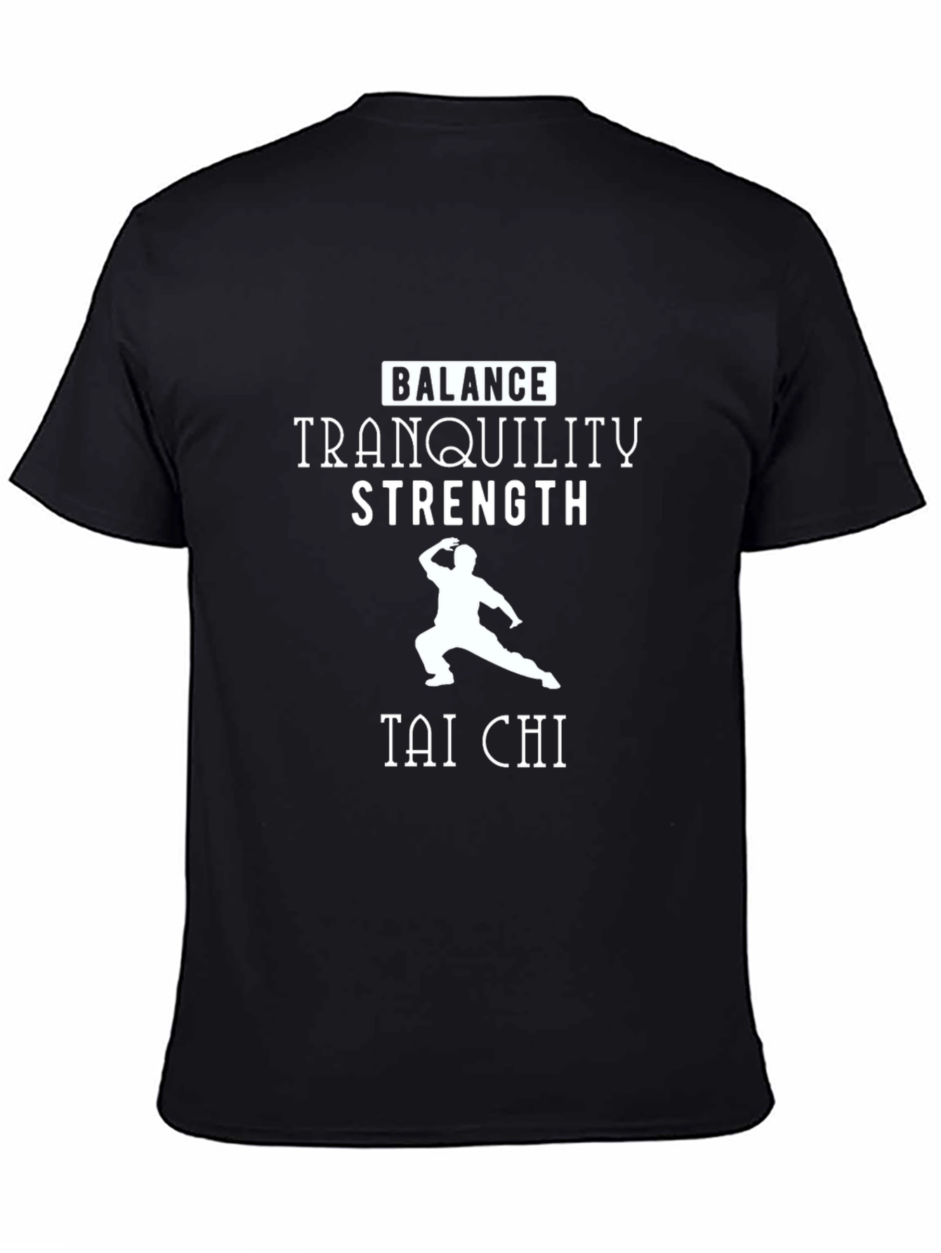 Tai Chi Balance Tranquility Strength Graphic T-Shirt