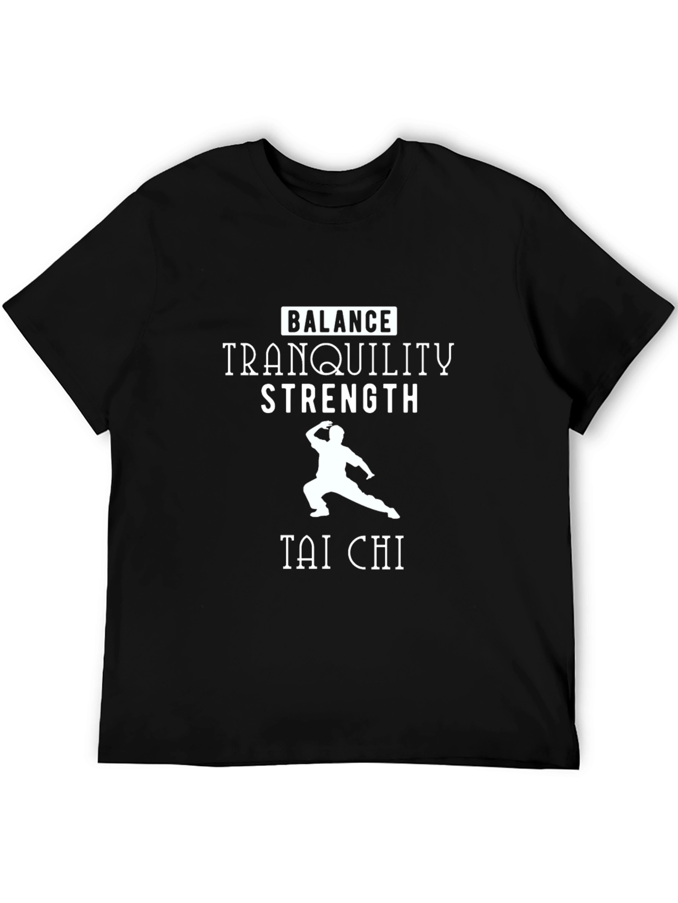 Tai Chi Balance Tranquility Strength Graphic T-Shirt