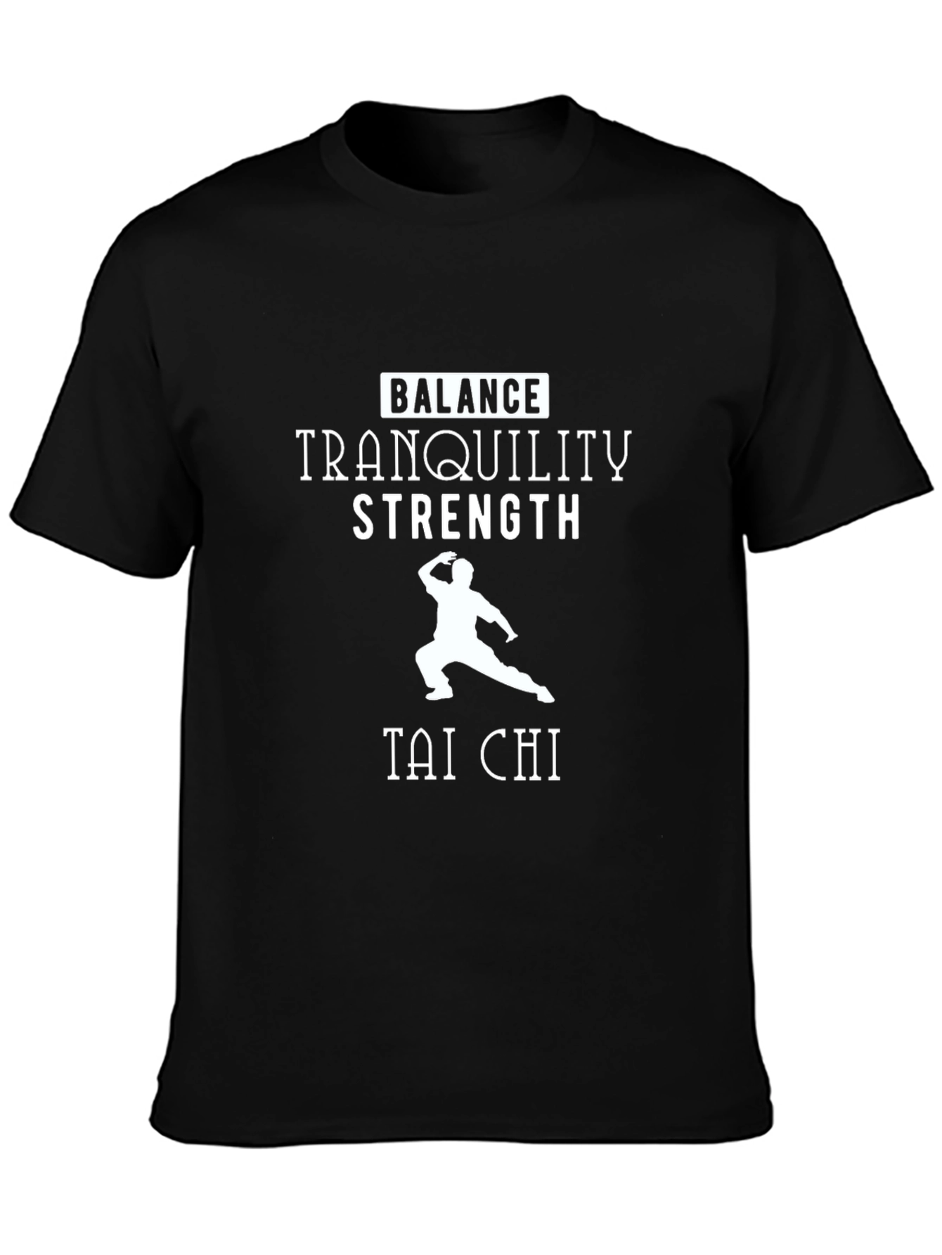 Tai Chi Balance Tranquility Strength Graphic T-Shirt