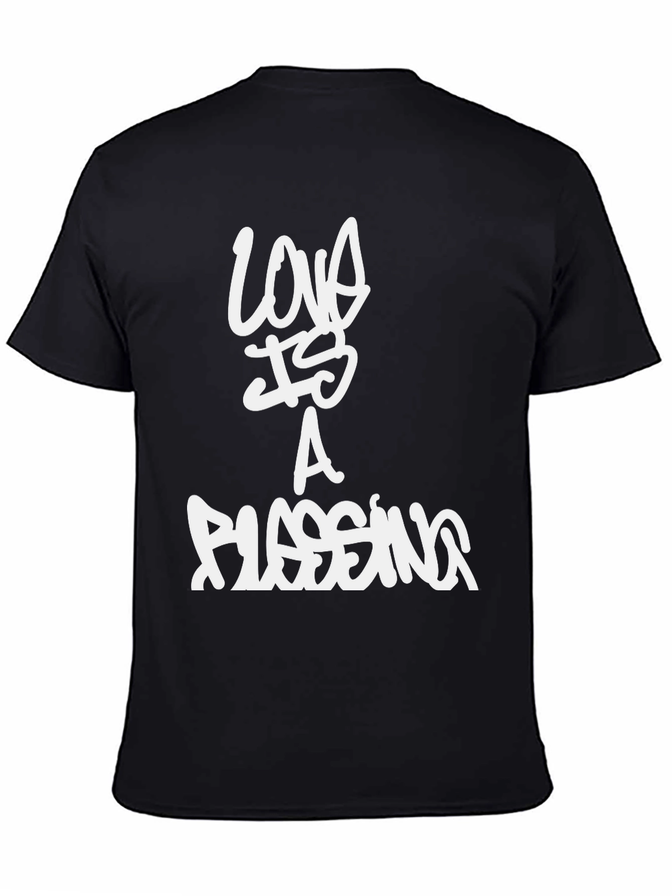 Love Is a Blessing Black Graphic Tee