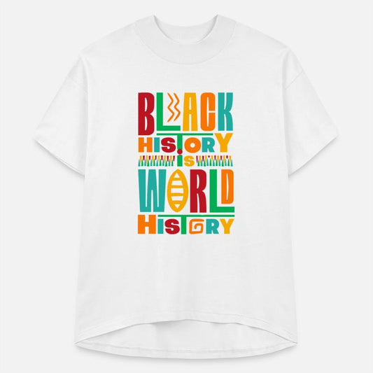 Black History Is World History Colorful Typography