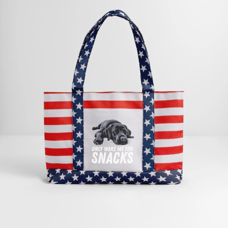 Black Labrador Dog Only Wake Me For Snacks