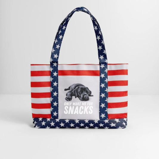 Black Labrador Dog Only Wake Me For Snacks