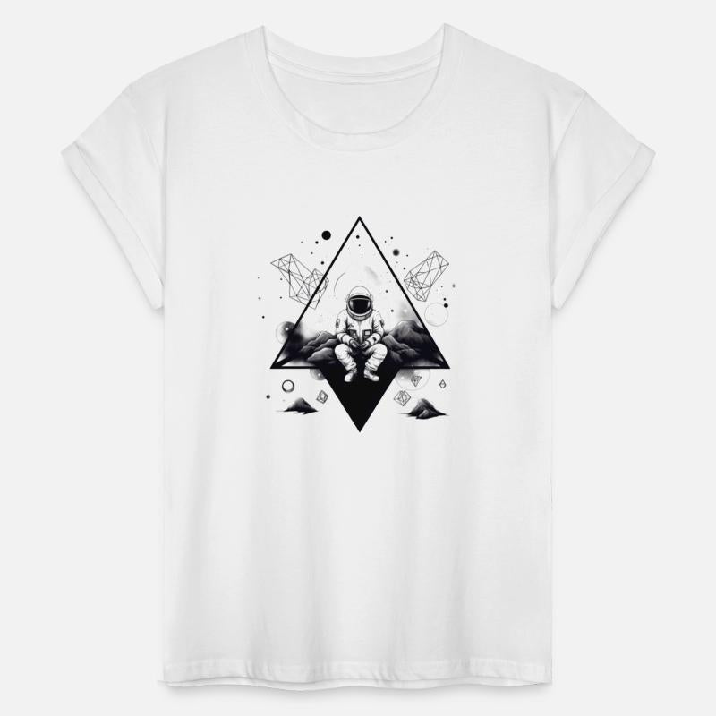 Black & White Geometric Art Space Exploration Astr