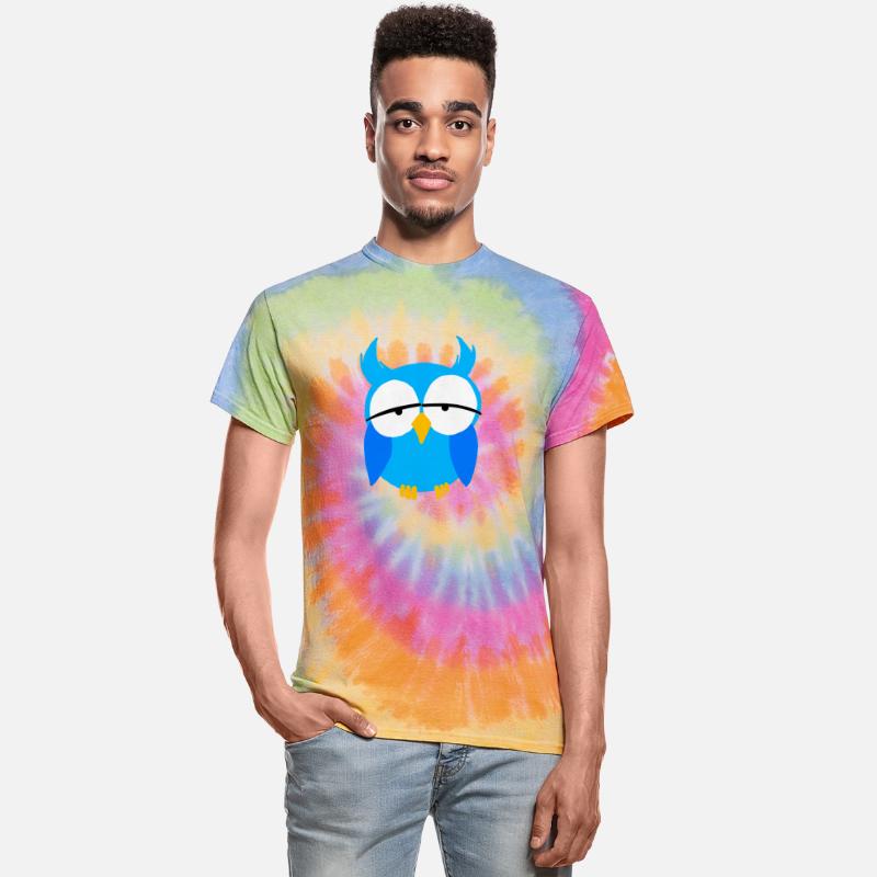 Blue Boys Owl Cartoon Nocturnal Birds Of Prey Love