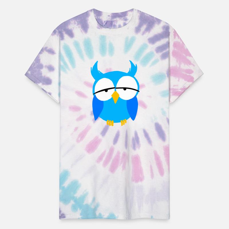 Blue Boys Owl Cartoon Nocturnal Birds Of Prey Love