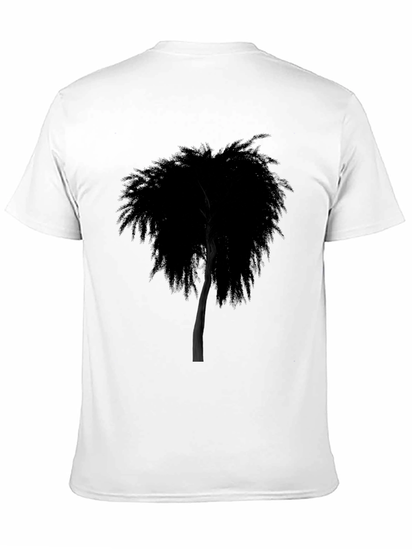 Modern Tree Graphic Black T-Shirt