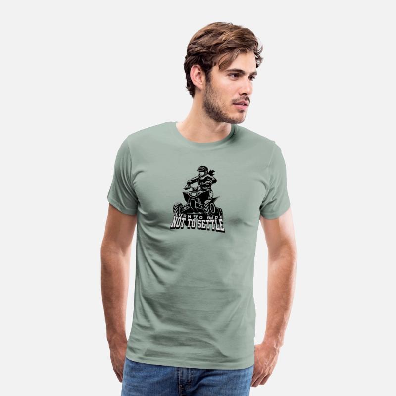 Born to Ride Not to Settle ATV T-Shirt for her
