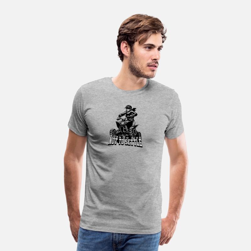 Born to Ride Not to Settle ATV T-Shirt for her