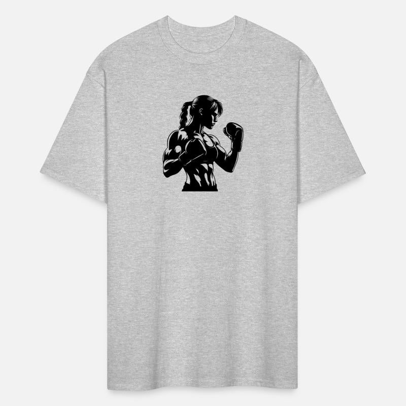 Boxer With Gloves In A Concentrated Stance